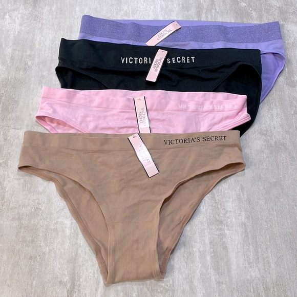 Victoria's Secret Other - VICTORIA’S SECRET Lot of 4 Bikini Cheekini Underwear Panties sz L